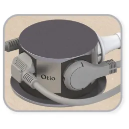 Presa elettrica estraibile OTIO LIFT / Alluminio
