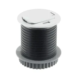 Presa da incasso per scrivania COPMACT 1x230V + ricarica USB / Alluminio