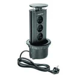 Presa elettrica estraibile BIGG 100 FRENCH 3x230V / Nera