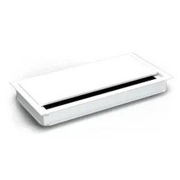 Passacavi VIDAL 240 x 120 mm con sistema di chiusura ammortizzata / Bianco