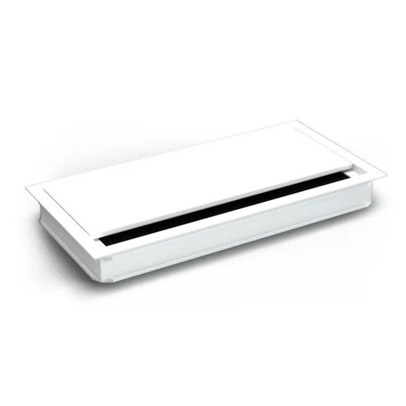 Passacavi VIDAL 240 x 120 mm con sistema di chiusura ammortizzata / Bianco