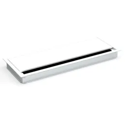 Passacavi VIDAL 320 x 120 mm con ammortizzazione / Bianco