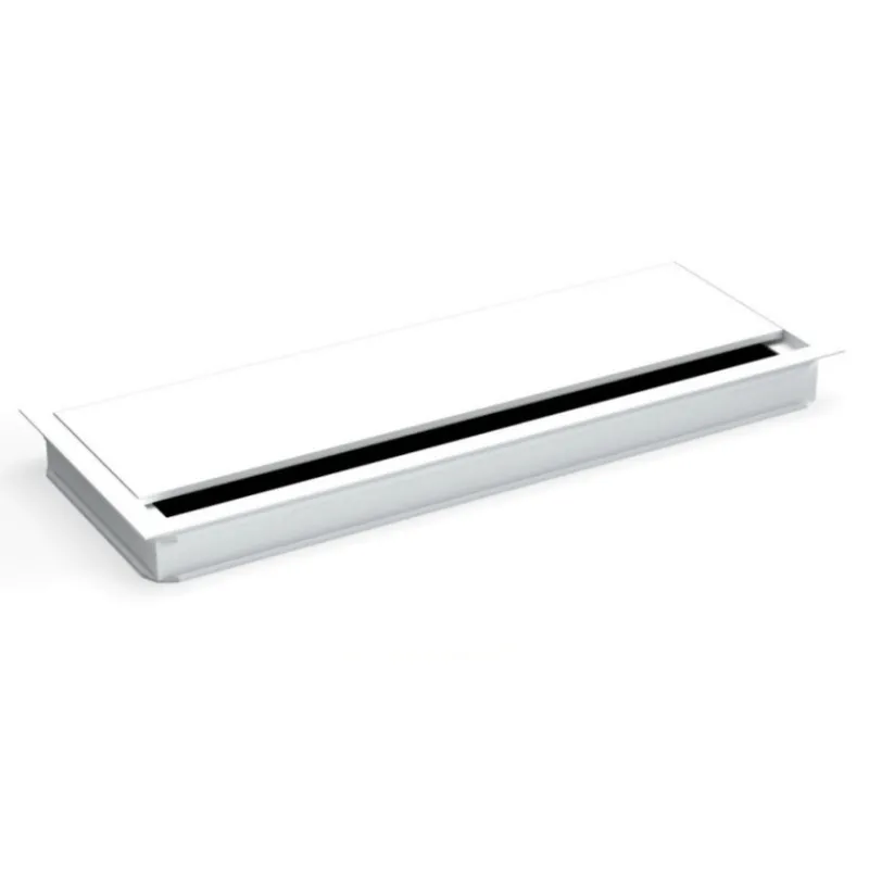 Passacavi VIDAL 320 x 120 mm con ammortizzazione / Bianco