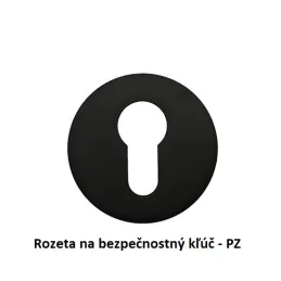 Maniglia per porta su rosetta AISHA / Nero opaco