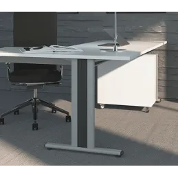Gamba della struttura del tavolo Desk Bar TEMPO T 600 / grigio