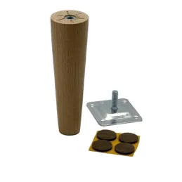 Gamba in legno per mobili D45 AGOS II / Rovere grezzo