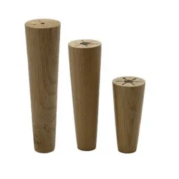 Gamba in legno per mobili D45 AGOS II / Rovere grezzo