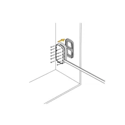 Base per appendiabiti DELUXE – 2 pezzi / Cromato