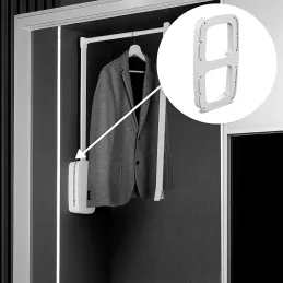 Supporto per appendiabiti DELUXE – 2 pezzi / Titanio