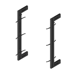 Sistema modulare a ripiani ZERO 900 mm / Nero opaco