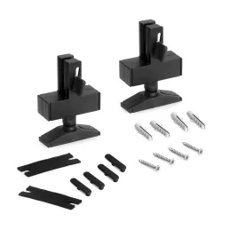 Set di supporti da soffitto per il sistema modulare per guardaroba ZERO / Nero opaco