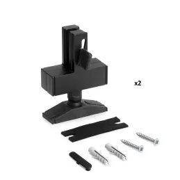 Set di supporti da soffitto per il sistema modulare per guardaroba ZERO / Nero opaco