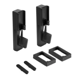 Set di supporti per barra appendiabiti per il sistema modulare per armadi ZERO / Nero opaco