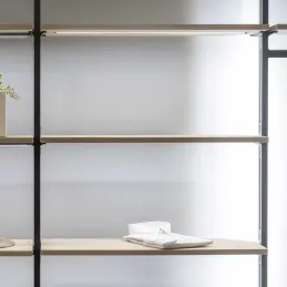 Profilo LED con diffusore per sistema modulare per armadi ZERO / Nero opaco