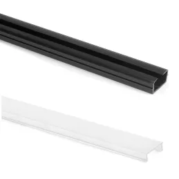 Profilo LED con diffusore per sistema modulare per armadi ZERO / Nero opaco