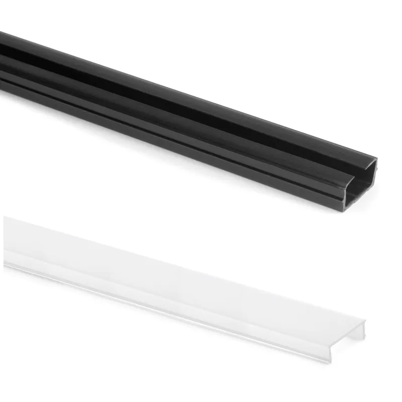 Profilo LED con diffusore per sistema modulare per armadi ZERO / Nero opaco