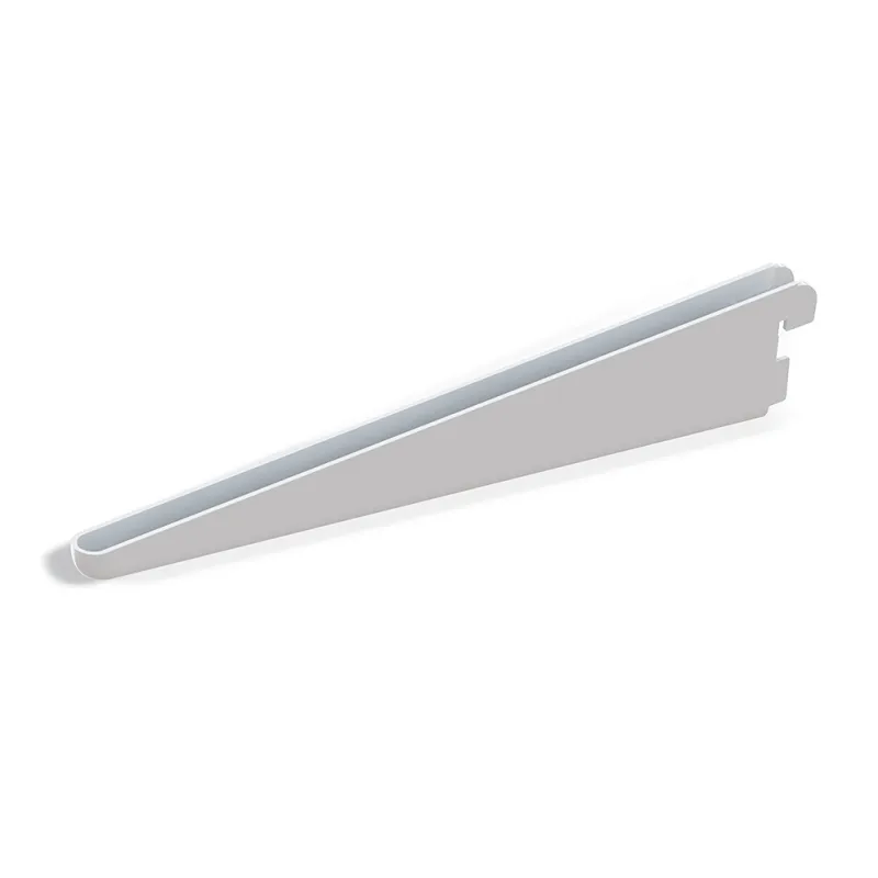 Supporto per mensola a doppio profilo JAGMET Legno - vetro / Bianco