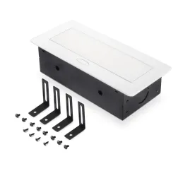 Presa a scomparsa ATOMIA 2x230 V + ricarica 2xUSB A/C + HDMI + RJ45 / Bianco