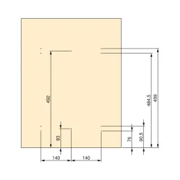 Cestino estraibile LIMITE 70L / Antracite