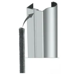 Kit di ferramenta per due porte scorrevoli OMEGA B RAMA - 2 m / Alluminio
