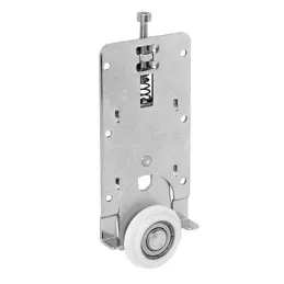 Set di ferramenta per due porte scorrevoli MULTIOMEGA W RAMA - 2 m / Nero opaco