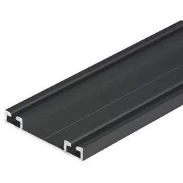Set di ferramenta per due porte scorrevoli MULTIOMEGA W RAMA - 2 m / Nero opaco