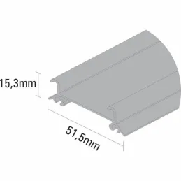 Binario inferiore GAMA 82092 / Bianco opaco