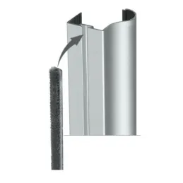 Maniglia per porta scorrevole OMEGA BRUSH / Alluminio