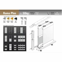 Profilo di giunzione RAMA vetro / Nero opaco