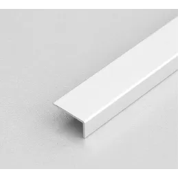 Profilo terminale a “L” liscio 10/20 – Bianco opaco