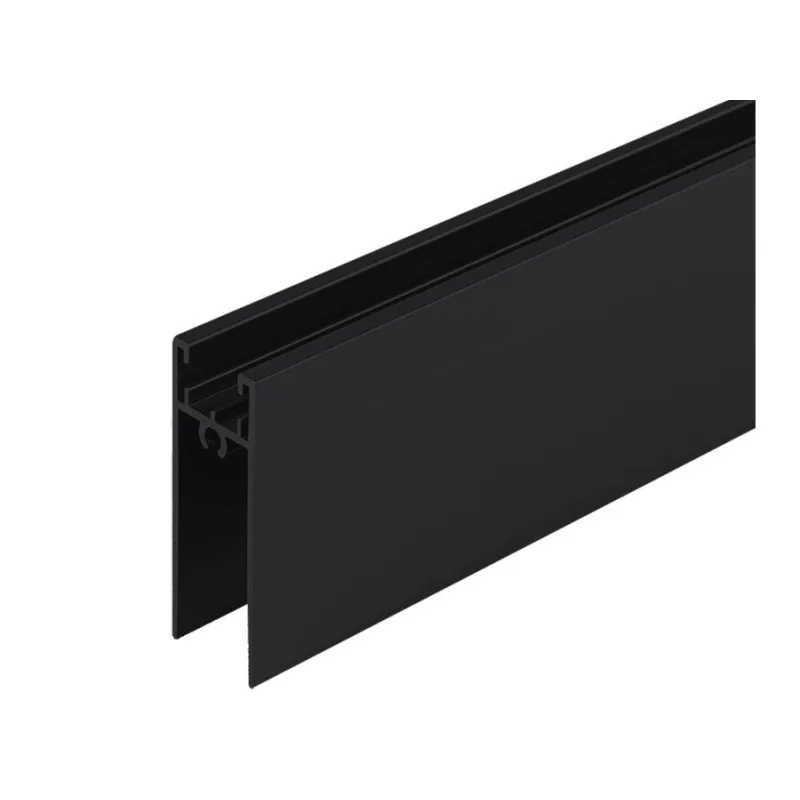 Profilo orizzontale inferiore TWIN / Nero opaco