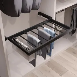 Set di 7 aste per pantaloni per il sistema NEXUS / Nero opaco
