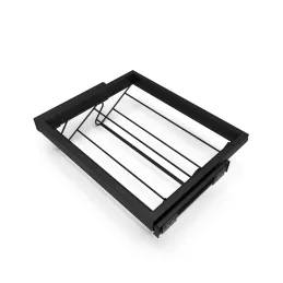 Portascarpe estraibile con chiusura ammortizzata NEXUS 560 - 594 mm / Nero opaco