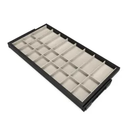 Organizzatore estraibile per accessori con chiusura ammortizzata NEXUS 860–894 mm / Nero opaco