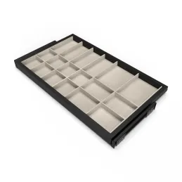 Organizzatore estraibile per accessori con chiusura ammortizzata NEXUS 760–794 mm / Nero opaco