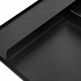 Ripiano estraibile con ammortizzatore NEXUS 860–894 mm / Nero opaco