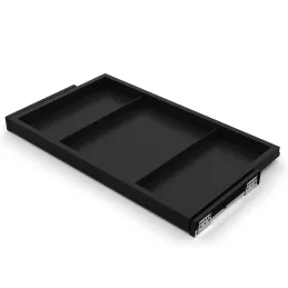 Ripiano estraibile con ammortizzatore NEXUS 860–894 mm / Nero opaco