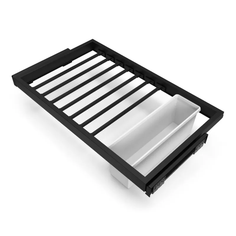 Portapantaloni estraibile con ammortizzazione NEXUS 760–794 mm / Nero opaco