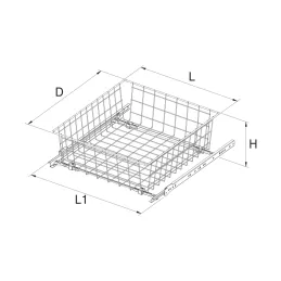 Cestello estraibile CLASSICO Bianco / Guide standard