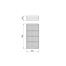Cestello in filo metallico per sistema NEXUS / Beige