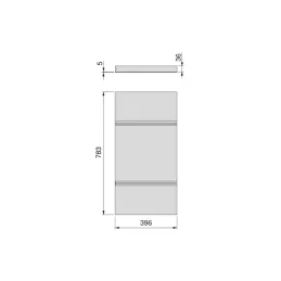 Mensola in metallo per il sistema NEXUS / Beige