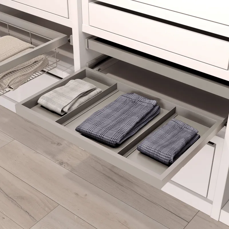 Ripiano estraibile con chiusura ammortizzata NEXUS 860–894 mm / Beige