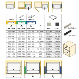 Distanziale sotto il telaio del sistema NEXUS – 2 pezzi / Beige