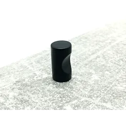 Pomello in legno NATURE Mini / Nero opaco