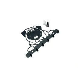 Appendiabiti da parete CHARLIE / Nero opaco