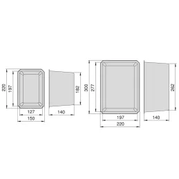 Organizzatore per cassetto del bagno TIDY XL – 6 contenitori / Antracite