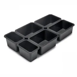 Organizzatore per cassetto del bagno TIDY XL – 6 contenitori / Antracite