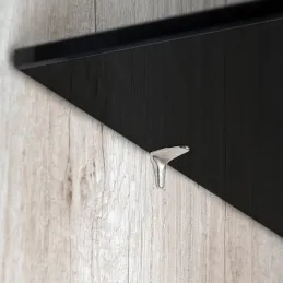 Supporto reggipiano per vetro con guarnizione BEAK / Nichel - 10 pz.