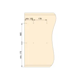 Specchio estraibile e girevole per armadio GENIUS / Beige