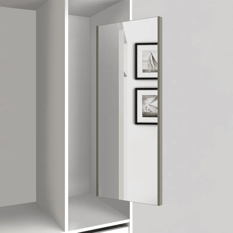 Specchio estraibile e girevole per armadio GENIUS / Beige
